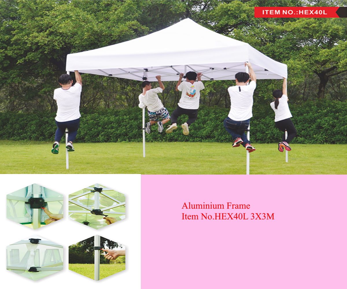 Aluminium Frame-Gazebo- HEX40L